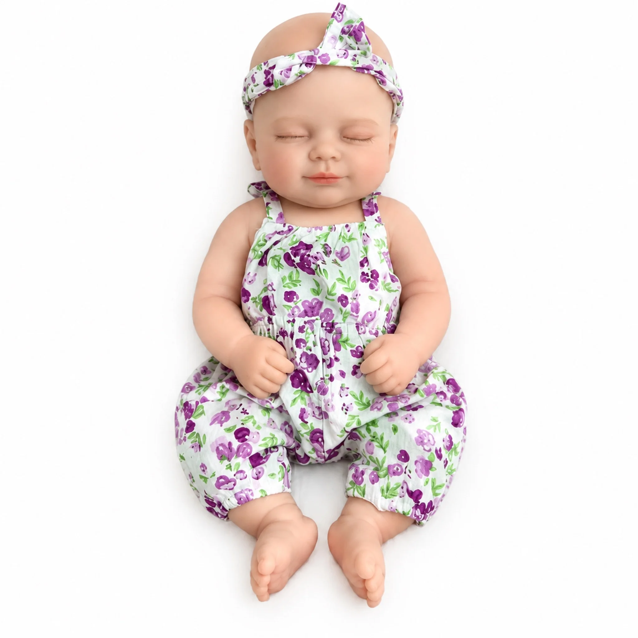 NPK 13inch Solid Silicone Smile Baby Doll in Silicone Version Elastic Strechable Mouth can Open Collectible Art Doll