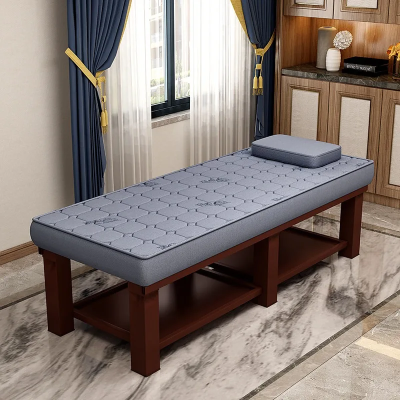 

Solid wood latex beauty bed, special massage bed for beauty salon, traditional Chinese medicine massage physiotherapy with hole