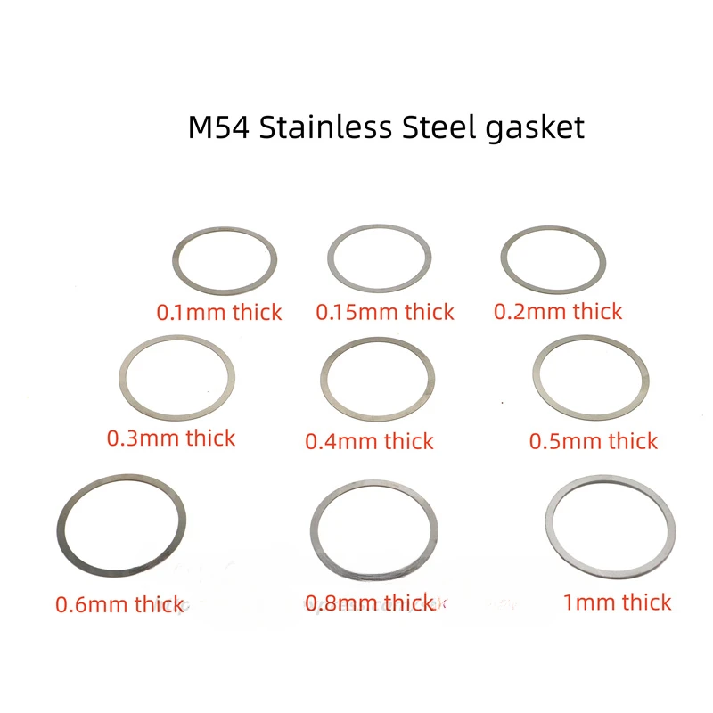 

StarPal M42/M48/M54/M68 Flanges 0.1-1MM Multiple Specifications Stainless Steel Flange Gasket (a Set)