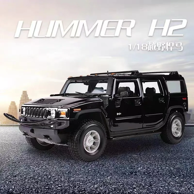 

Maisto 1:18 Новая модель автомобиля из сплава Hummer H2 SUV, имитация автомобиля, коллекция украшений, подарок, игрушка, литье под давлением, модель для мальчика, подарок на день рождения