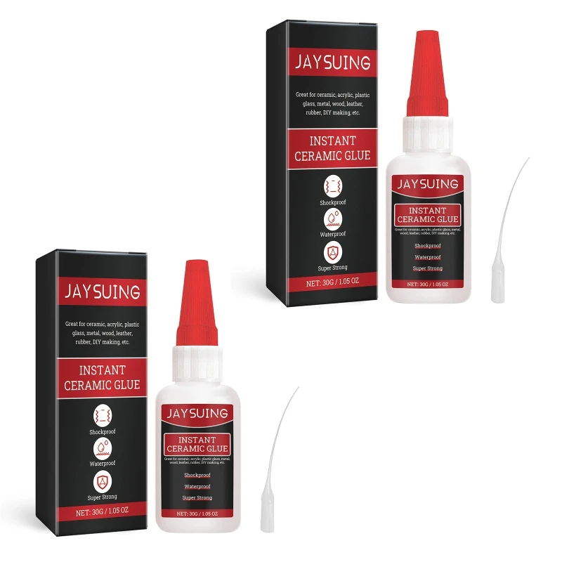 กาวเซรามิกอเนกประสงค์ 30 กรัม กาวซุปเปอร์กาวเซรามิกสำหรับติดจาน D0UA