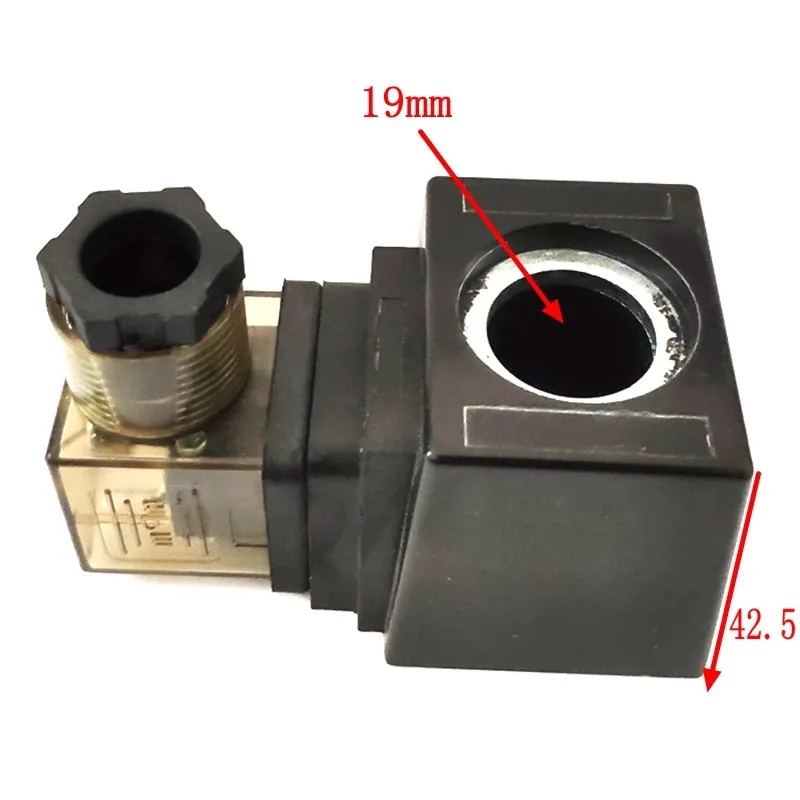 YU/KEN KG Hydraulic Solenoid Valve Coil Inner Hole 19mm, Height 42mm DC24V AC220V AC110V