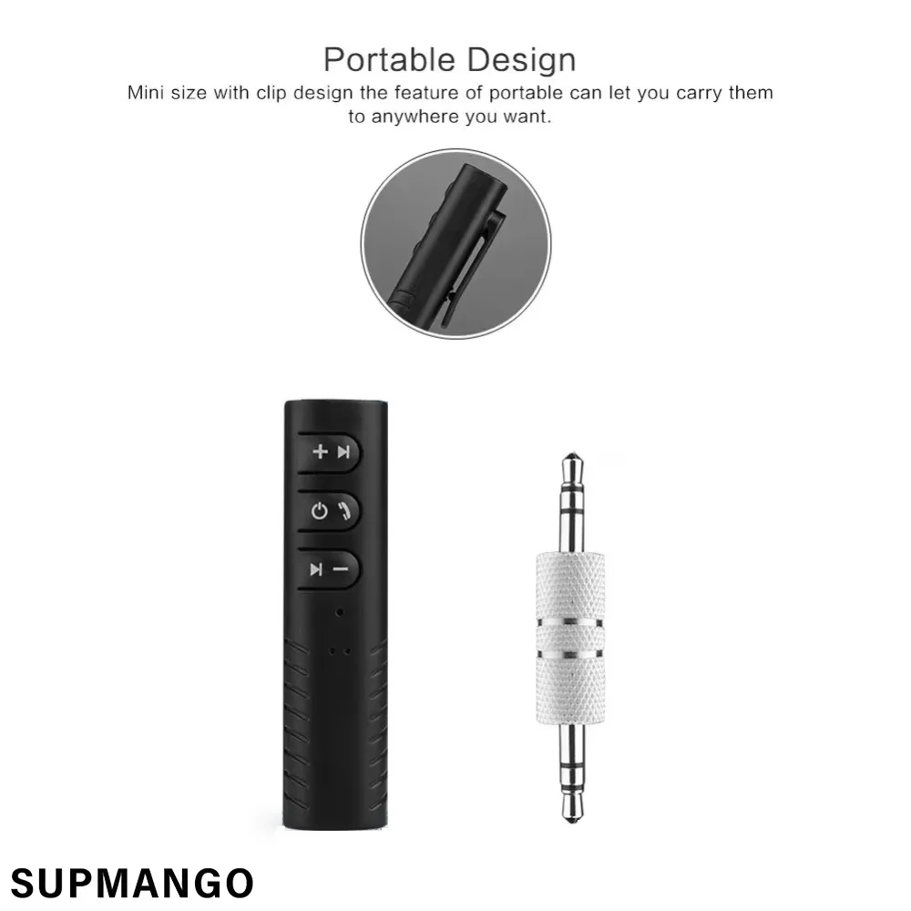 Wireless BT Compatible 5.0 Receiver Transmitter Adapter 3.5mm Jack For Car Music Audio Aux Headphone Reciever Handsfree