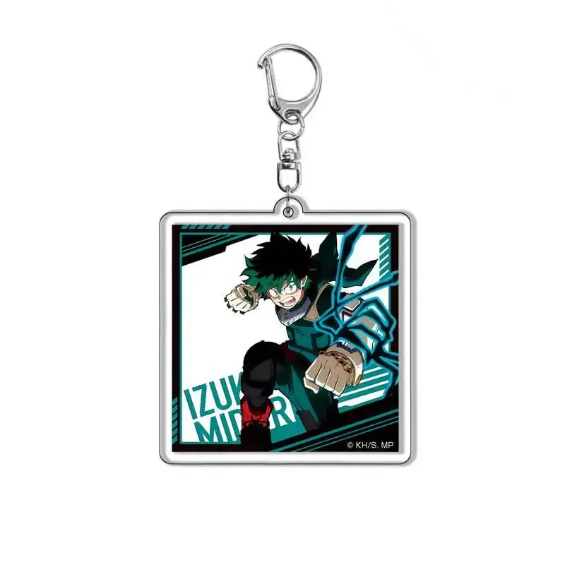 Anime Character Midoriya Izuku Deku OCHACO Keychain My Hero School Cartoon Doll Ornament Key Car Bag Pendant Clothes Accessories