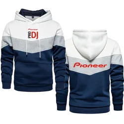 Pioneer dj pro stitching Men's Hoodie Dynamic Rock hip-hop oversized hoodie Outdoor sports fleece men's sweatshirt