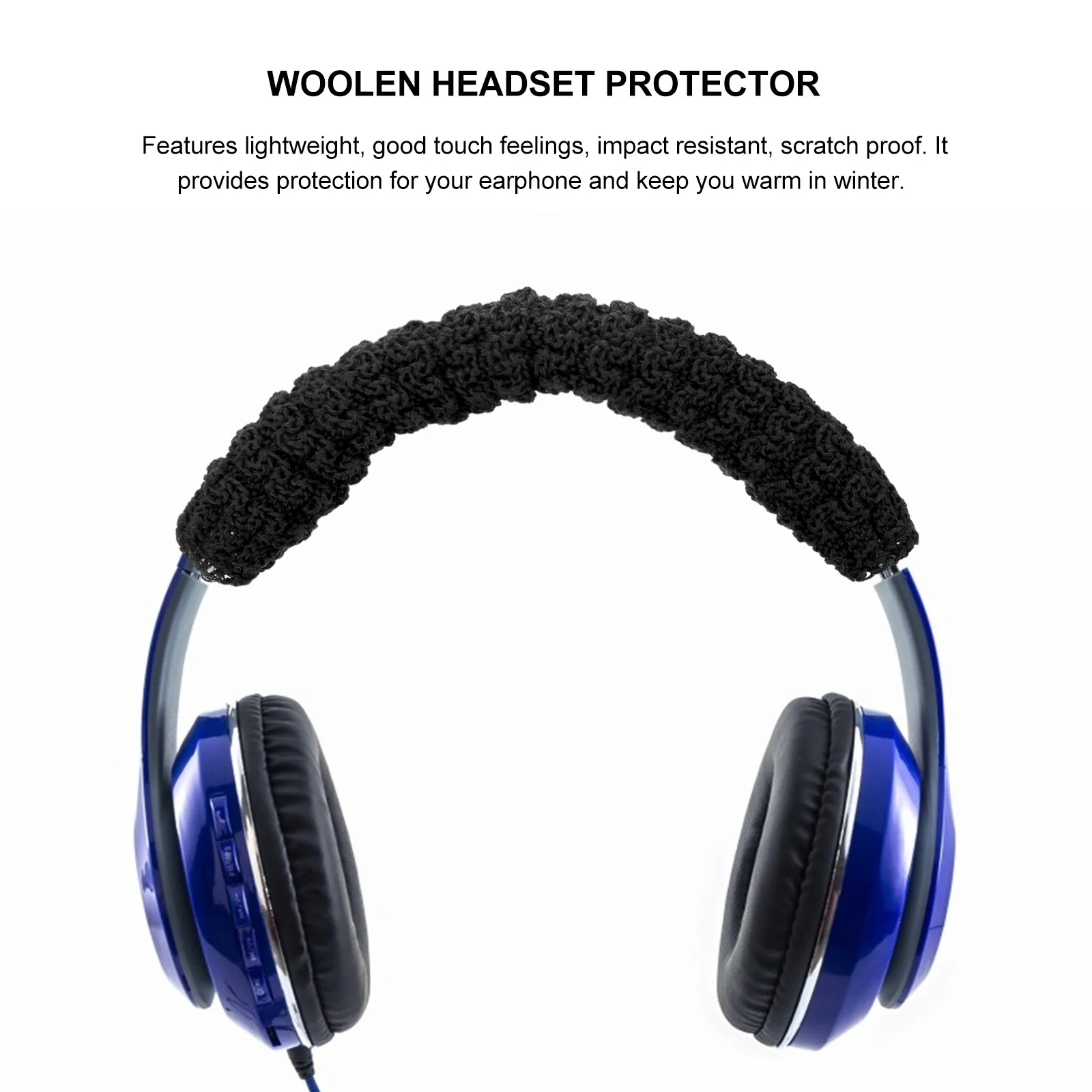 

Premium Knitted Headset Protector Cover Anti-Scratch Impact Resistant Earphone Case For Msr7 M50X Dustproof Warm Compatible With