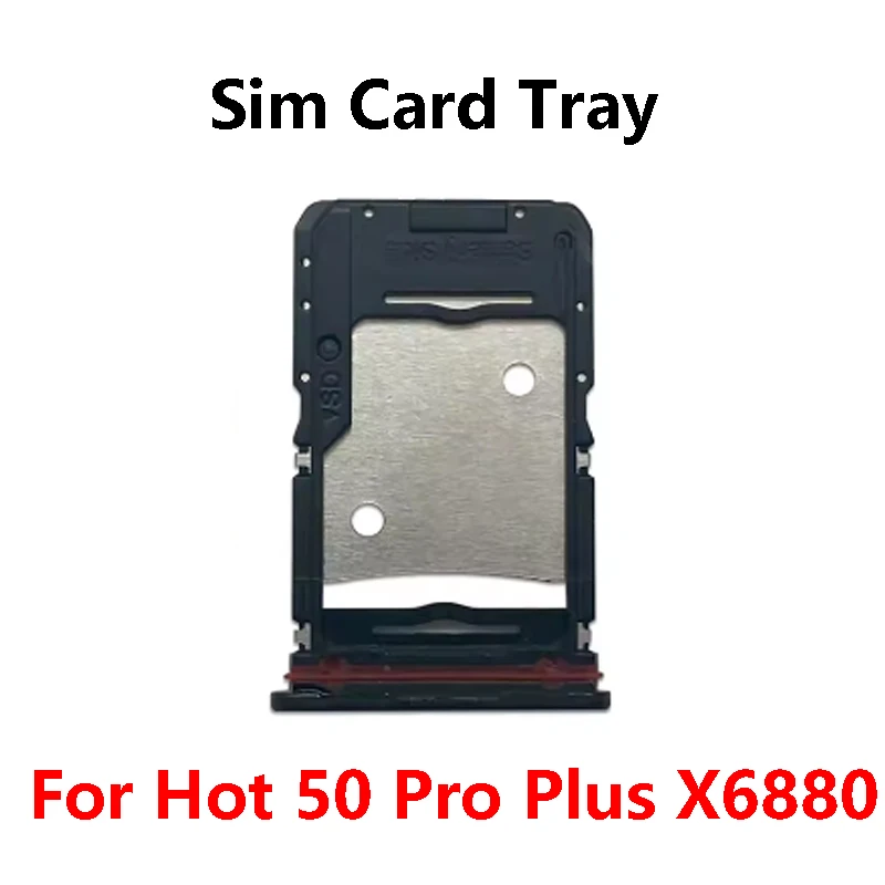 

Sim Card Tray Reader Holder For Infinix Hot 50 Pro Plus 4G 5G X6882 X6720 X6880 X6881 Replacement Parts