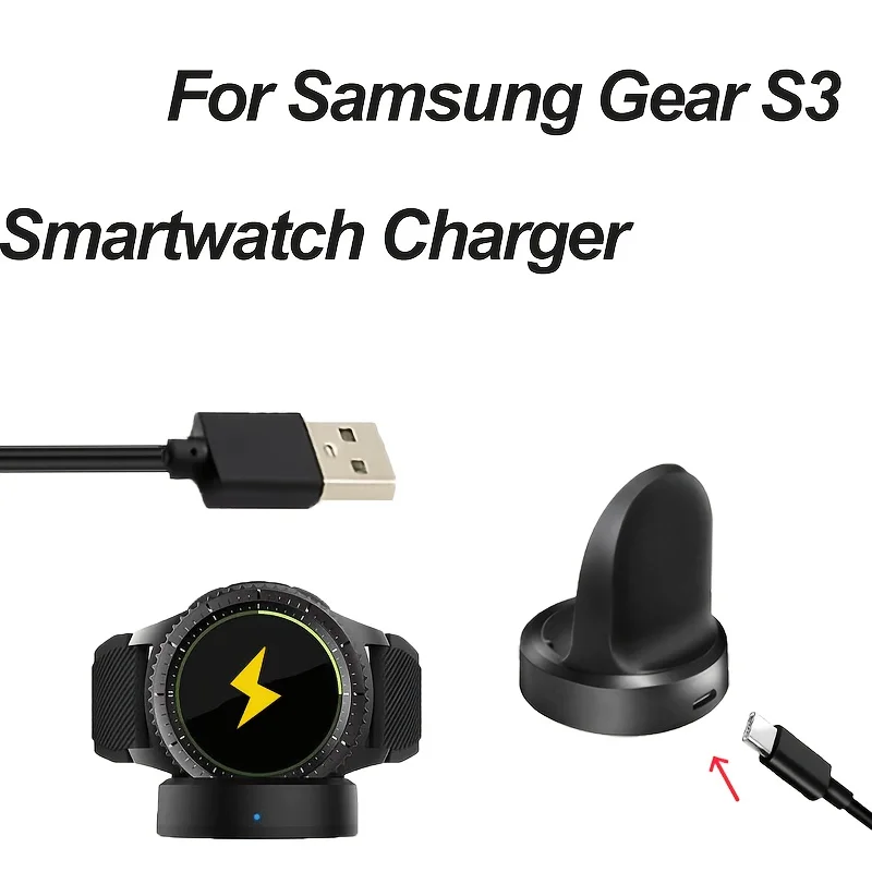 Carregador compatível com o carregador do relógio Gear S3 e a base de carregamento magnética sem fio é adequada para o relógio Samsung Gear S2.