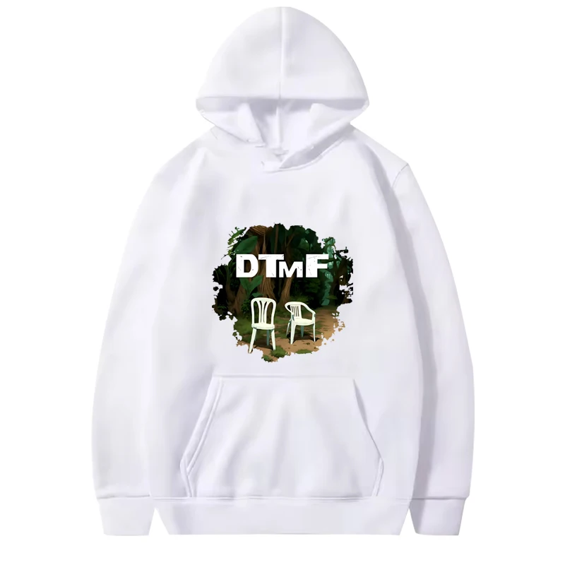 سويت شيرت Bad Bunny DTMF Fan للجنسين من Musichodie للرجال والنساء بأكمام طويلة مع رسومات مطبوعة بقلنسوة كبيرة الحجم للجنسين