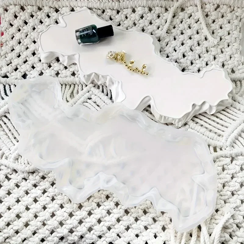 Irregular Table Silicone Mold DIY Special Shape Silicone Mold Irregular Display Stand and Epoxy Resin Tray Mold Unique Coaster