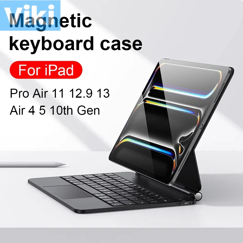 Magic Keyboard Case For Ipad Pro 13 11 M4 M2 2024 12.9 12 9 Funda For Ipad 10 10th Generation 10.9 Air 11 6 5 4 Magnetic Cover