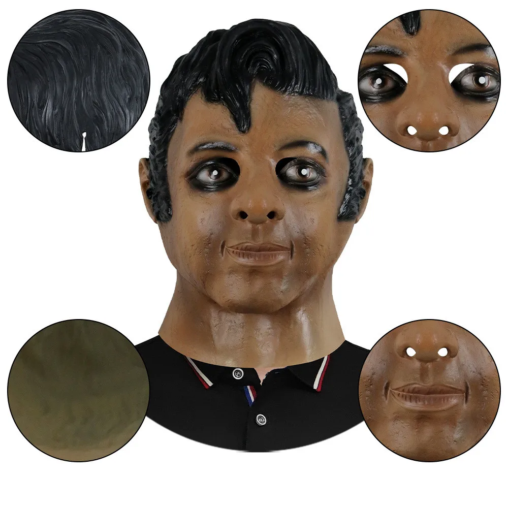 Realistische Menschliche Gesichts-Latexmaske Prominenten-Maske für Erwachsene Halloween-Kostüm Party-Requisiten Maskerade – Detail 4