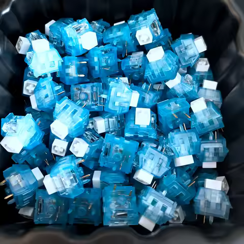 Kailh Arctic Fox Switch Tactile Clicky 5 Pins RGB For MX Mechanical Gaming Keyboard Hot Swap Pre-Lubed PC Gaming Switches Custom