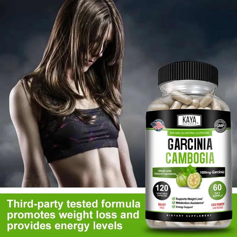 Garcinia Cambogia Extract-Slimming Capsules for men and women, helps with weight loss and fat burning, cleansing