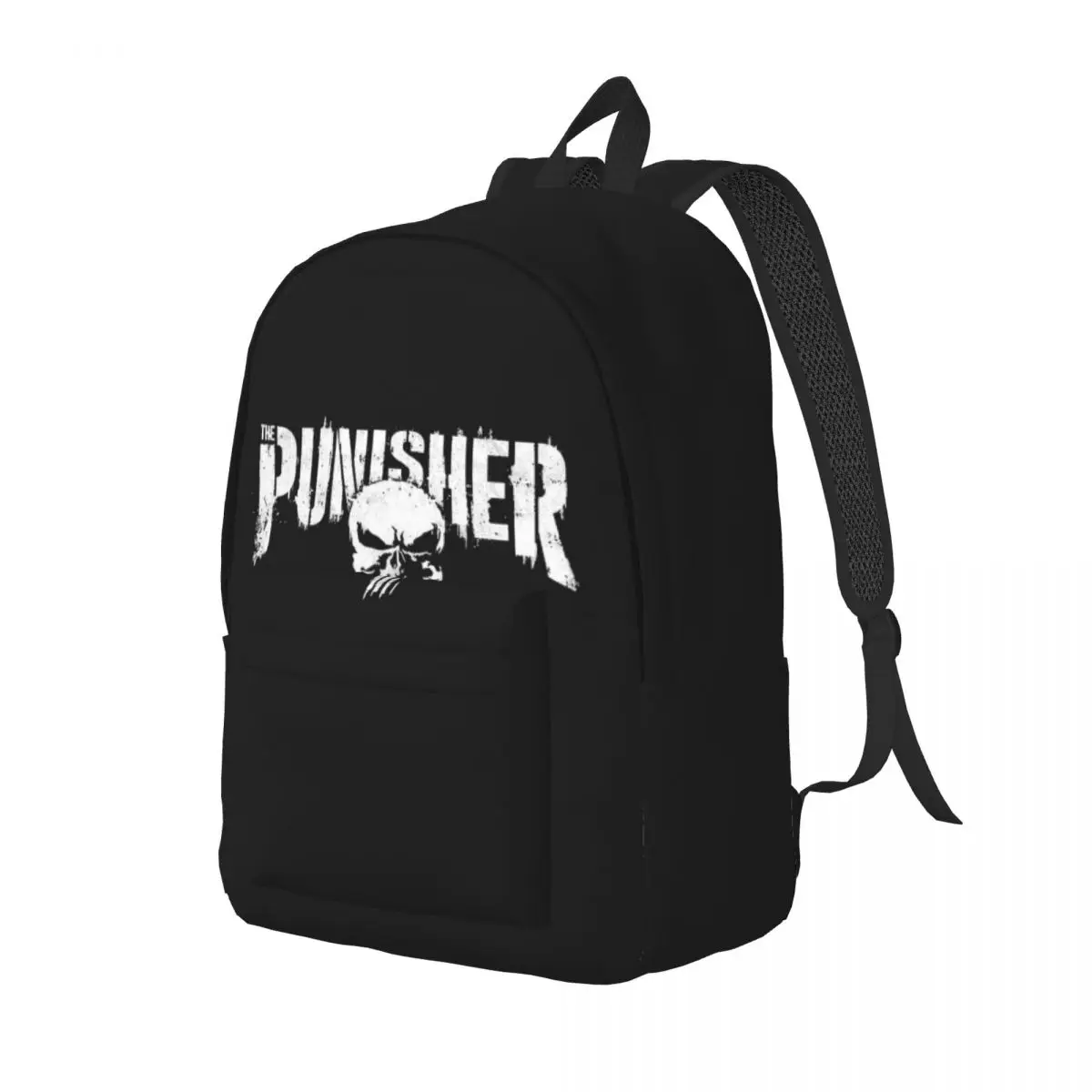 Custom Punisher Symbol Travel Canvas Backpack Women Men School Laptop Bookbag Superhero College Student Daypack Bags