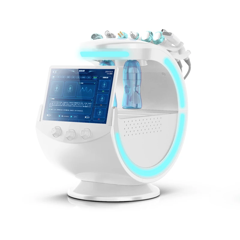 Multifunctional Beauty Apparatus Hydrogen Oxygen Small Bubble Skin Detector Ultrasonic Cleaner New