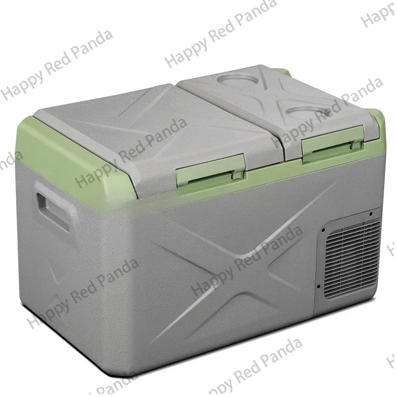 Car Refrigerator Double Door Refrigeration Partition 12 V24v Dual Use in And Home Truck Mini