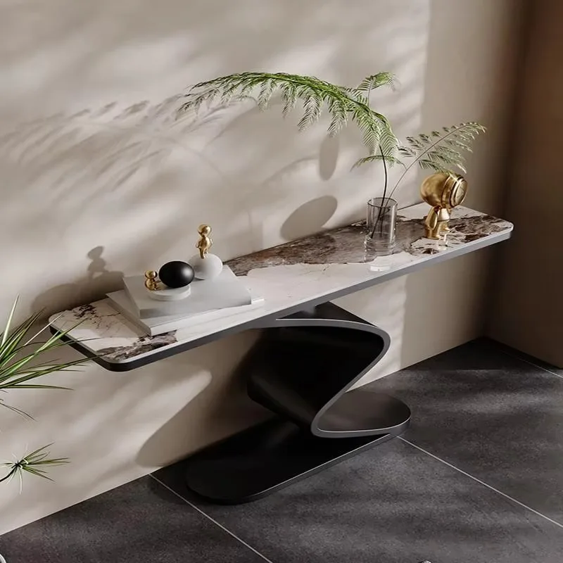 금속 Midcentry 콘솔 테이블 현대 럭셔리 로비 입구 콘솔 테이블 북유럽 복도 콘솔 Ingresso 거실 가구