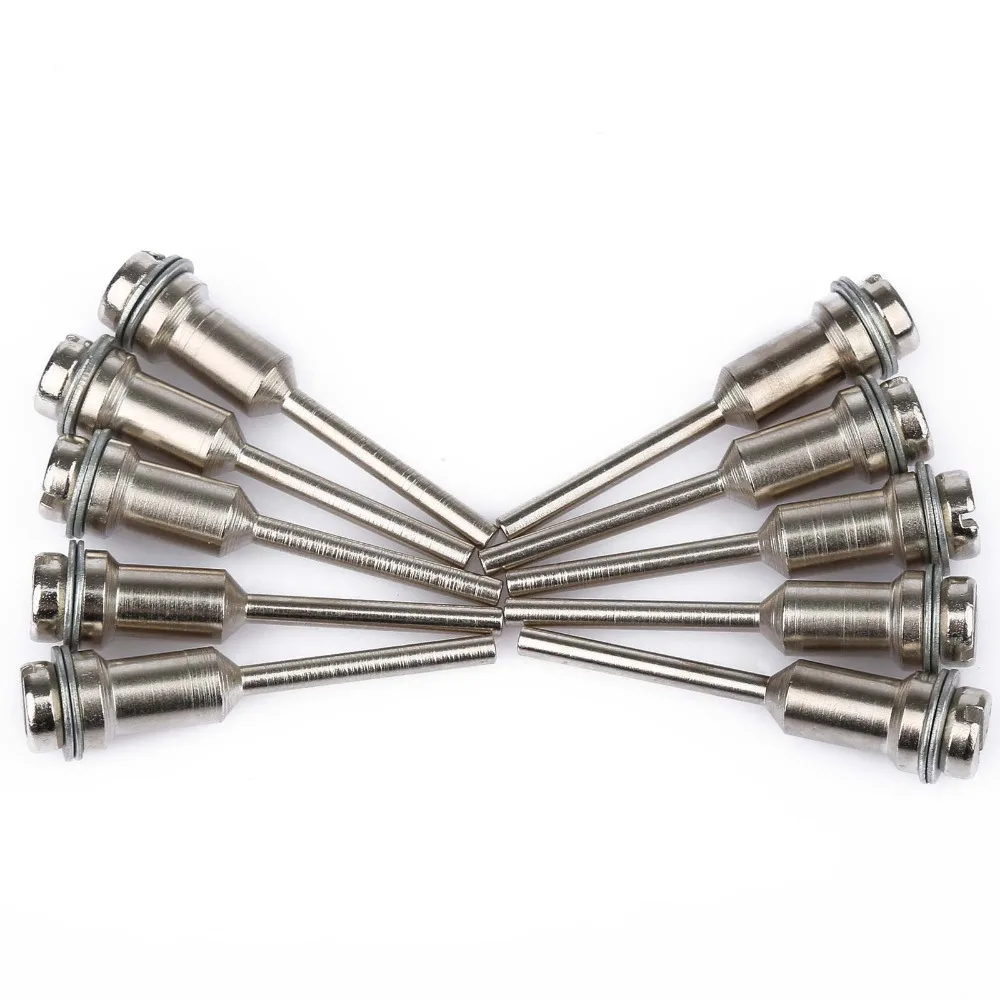 Support de disque à coupe fixe Dremel, tige de 3.17mm, arbre de coupe HSS, support de disque à coupe fixe pour outils rotatifs Dremel, 10 pièces