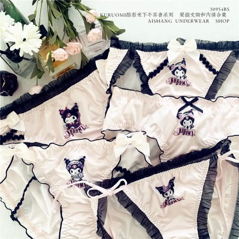 Cartoon Sanrio Hello Kitty Anime Shorts My Melody for Women Japanese Style Cotton Hot Girls Low Waist Cute Elasticity Underwear