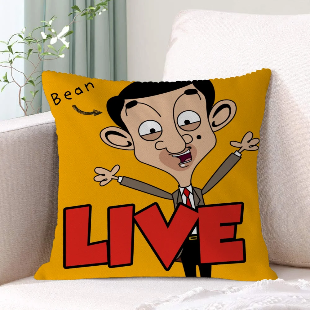 Luxury Living Room Decoration Mr. Bean Pillow Cover Decorative Pillowcase 45x45 Cushions Cover Throw Pillow Covers Home Cushion