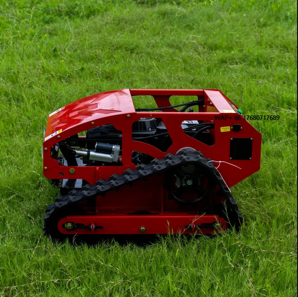 

Self-Propelled 550mm Crawler Lawn Mower Cordless and DIY Grade for Municipal Greening River Remote-Controlled Cutting Grass
