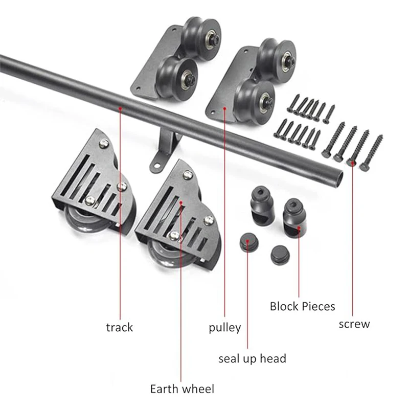 Kit hardware per scaletta per biblioteca con ruote Scaletta scorrevole per libreria Hardware per biblioteca e scala per libreria
