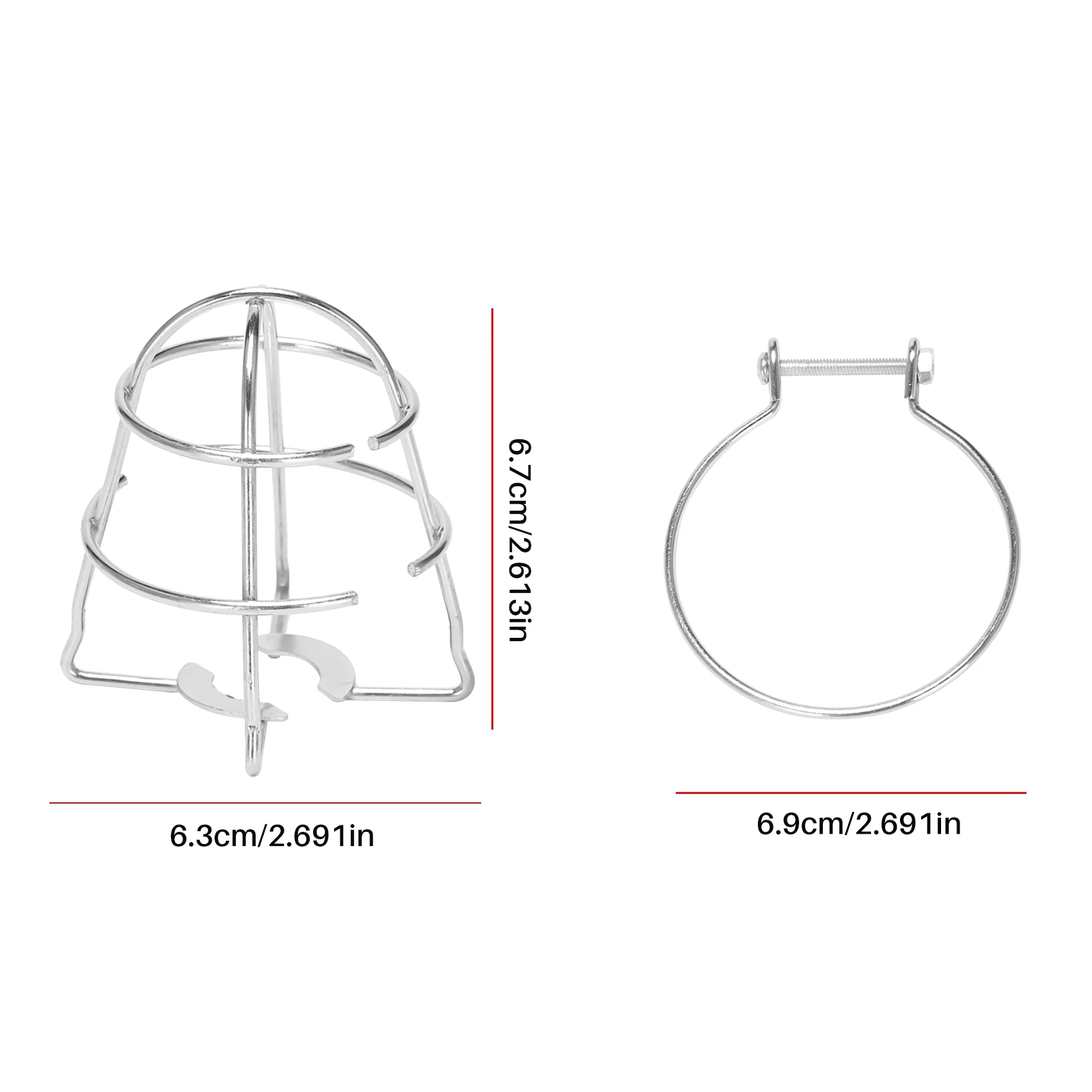 A54K-Fire Sprinkler Headguard,Fire Sprinkler Head Protection Frame Recessed Heavy Duty Chrome Plated Sprinkler Headcage
