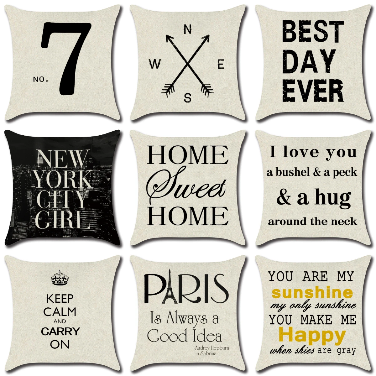 Super Hot English Letters Phrases For Love Cushion Covers 18