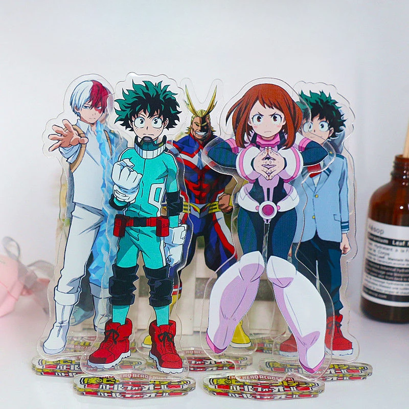 My Hero Academia Acrylic Stand Figure Midoriya Izuku Todoroki Shoto Anime Peripherals Cute Cartoon Arrangement Desktop Ornament