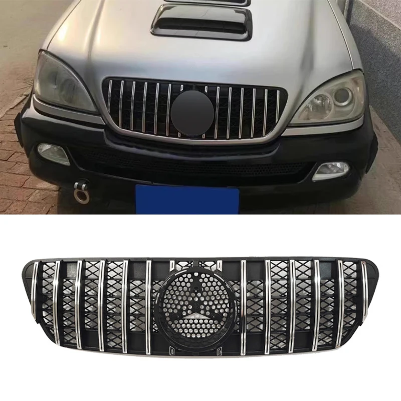 

Front Bumper Grille Hood Tuning Racing Grill For Mercedes Benz W163 ML-Class ML320 ML350 ML500 1998-2004 ABS Grills