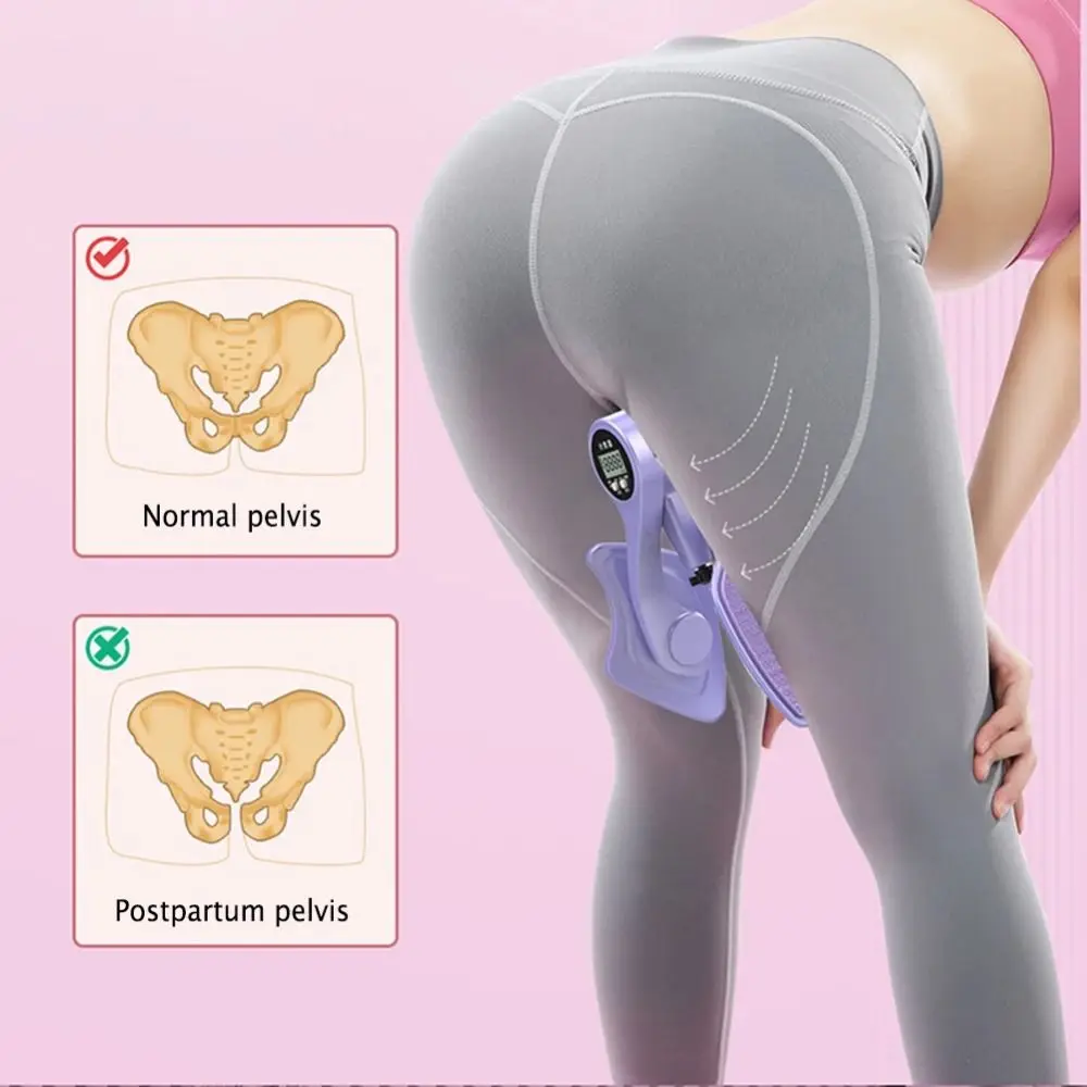

Strength Adjustable Pelvic Floor Trainer Battery Powered Digital Counter Kegel Training Device LCD Display 360 Degree Rotation