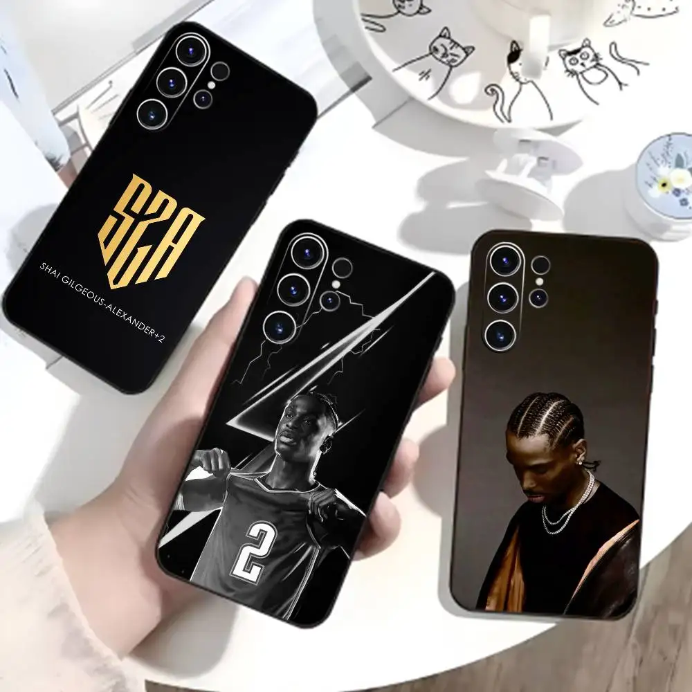 

SGA-Basketball H-Guard Shai Phone Case For Samsung S26,S25,S24,S23,S22,S21,S20,Ultra,Plus,FE Black Soft Cover