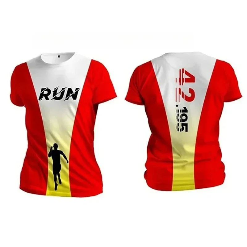 

Running Sports 3d Printing Summer Men's Short Sleeve T-Shirt Fitness GYM Tops Outdoor Quick Drying Loose Comfortable Clothing