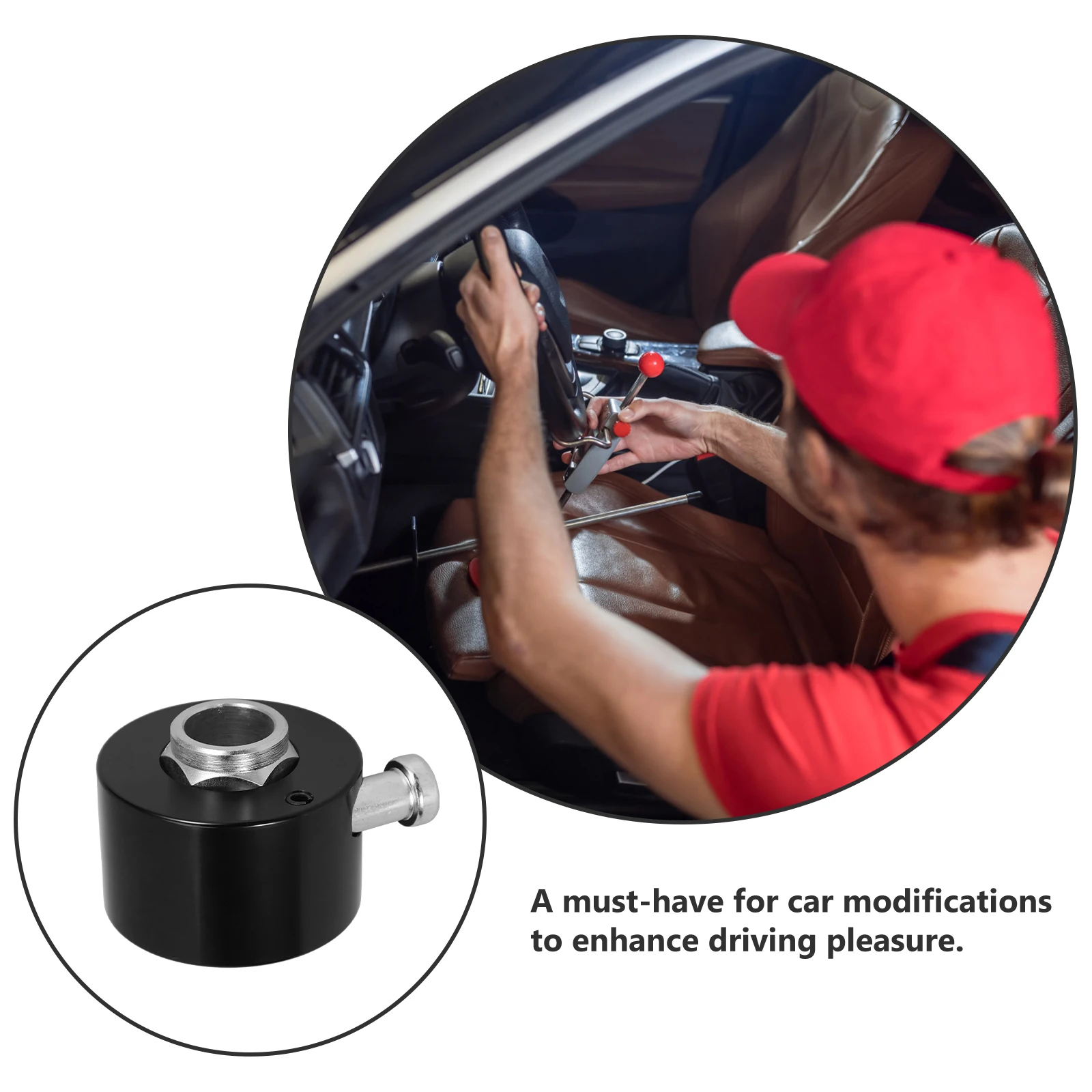 

Steering Wheel Quick Release 360 Degree Blue Aluminum Alloy Hub Adapter Disconnect Car Interior Accessories Steering Wheel Cover