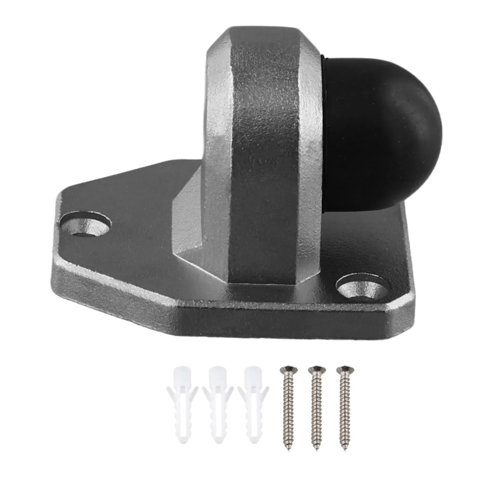 

Stainless steel door limiter, powerful anti collision rubber, door stopper for heavy duty doors, protect and reduce noise