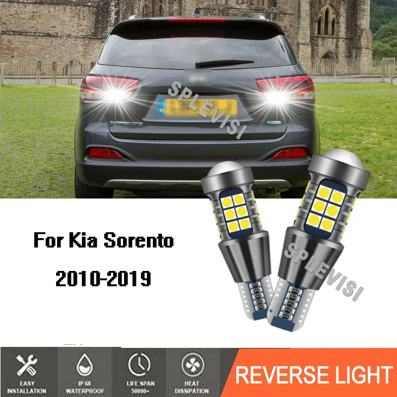 

2x LED Reverse Light Accessories Backup Lamp Bulbs Replace For Kia Sorento 2010 2011 2012 2013 2014 2015 2016 2017 2018 2019