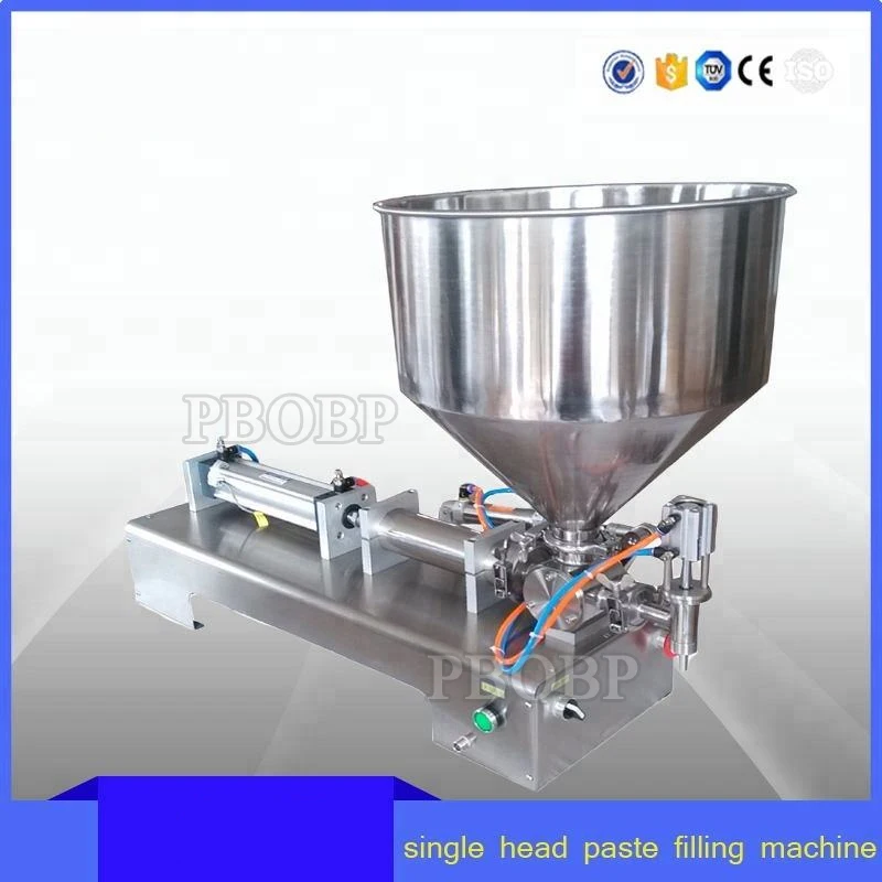 

Горизонтальная полуавтоматическая пневматическая разливочная машина PBOBP для паст, шампуней, косметики, кремов для лица, джемов, меда, объем 500 мл, с двигателем