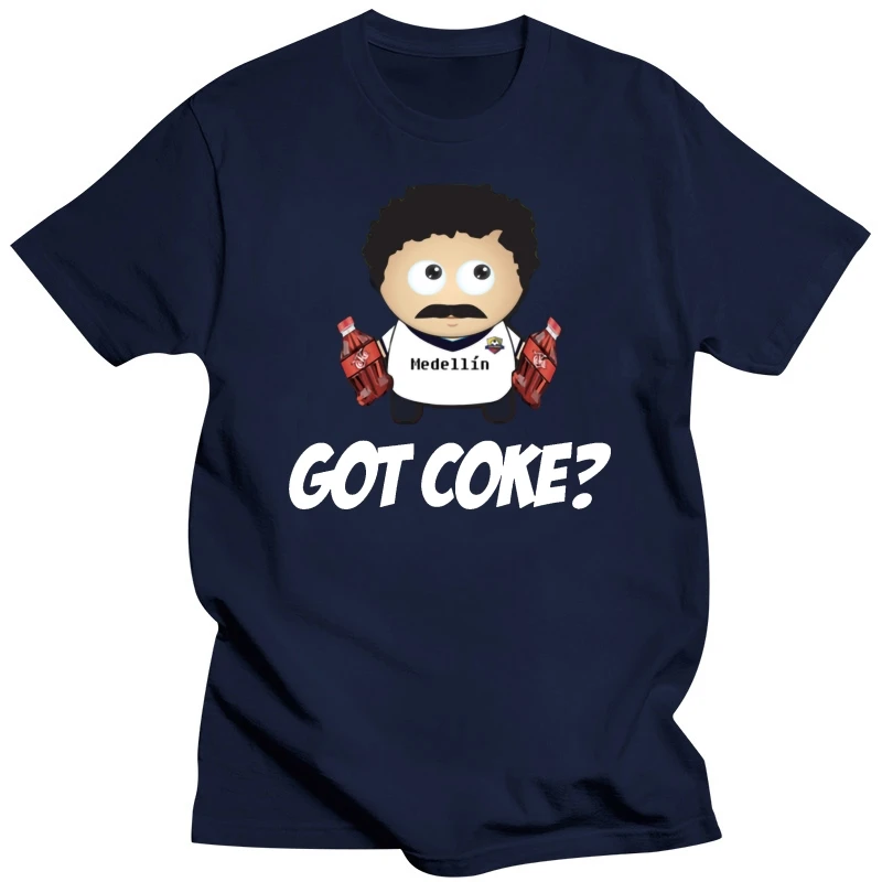 pabo escobar go t coke t shirt Knitted tee shirt O Neck gents Cute Comical Spring Autumn Vintage shirt