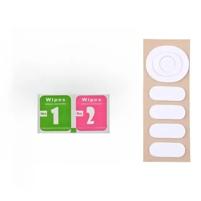1Set White Curve Edge PTFE Mouse Skates 1.6×0.7cm 1.9cm, Wear Resistant With Wet Dry Alcohol Cleaning Wipes For G304 G305