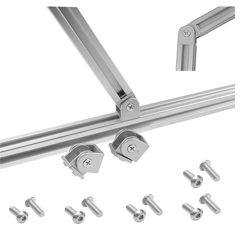 

SHGO-10 Pcs Aluminum Alloy Pivot Joint For Aluminum Extrusion Profile 2020 Series Flexible Pivot Joint 2020 Aluminum Profile