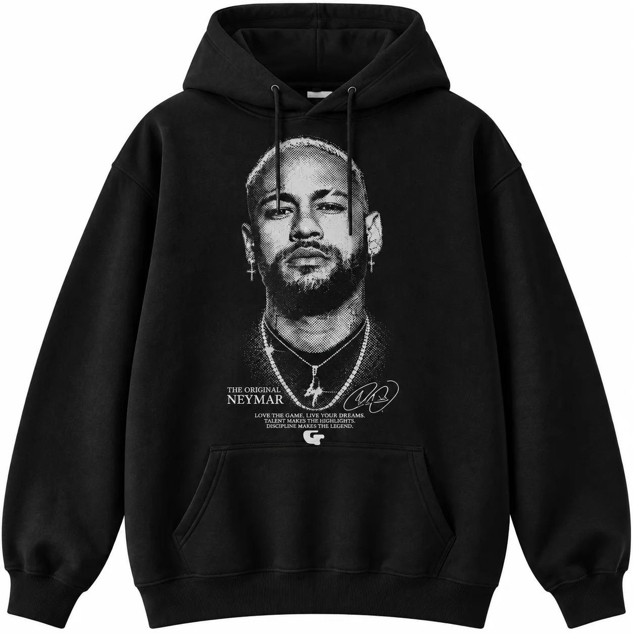 2026 Neymar Graphic Hoodie Men Women Vintage Football Player Print Hooded Sweatshirt Casual Streetwear Pullover Fan Gift