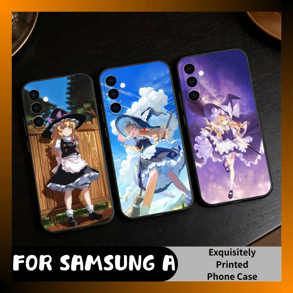 Kirisame Marisa Tohou  Phone Case For Samsung Galaxy A73,A72,A71,A70,A52,A51 Others Soft Black Cover