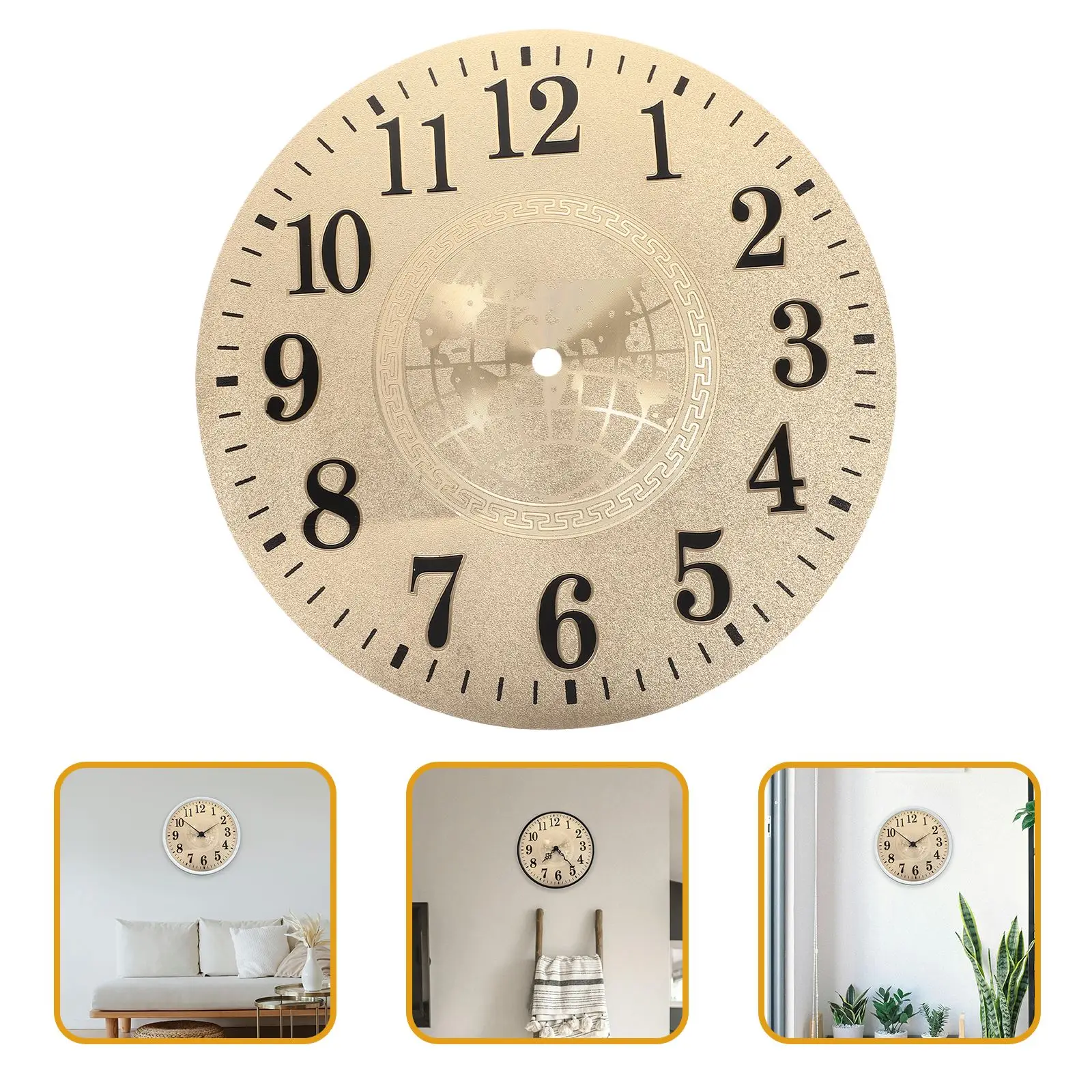 Wall Clock Digital Dial DIY Clock Dial Digital Desktop Clock Replacement Dial Accessory DIY Quartz Clock Movement Home Adornment