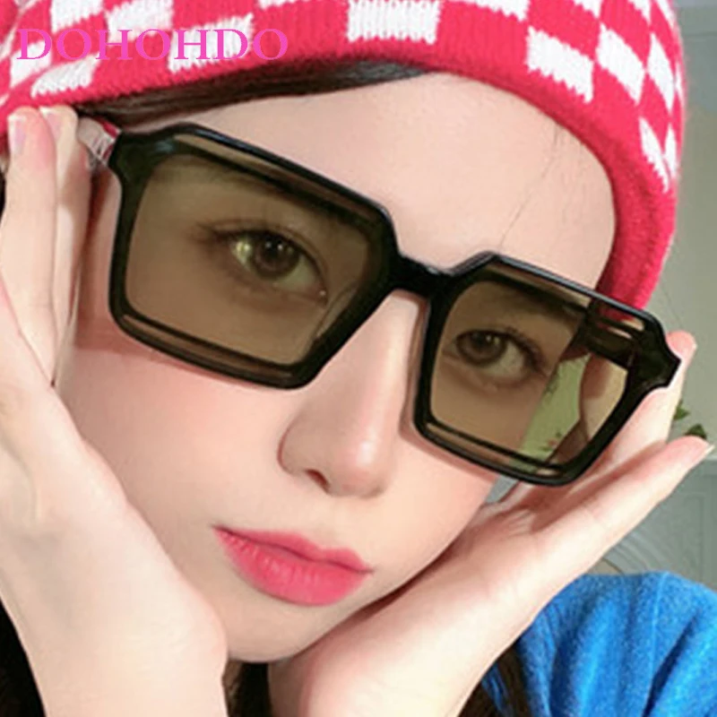 

2025 Luxury Brand Designer Square Women Sunglasses New Fashion Big Frame Sunglasses Men Outdoor Driving Eyeglasses Female UV400