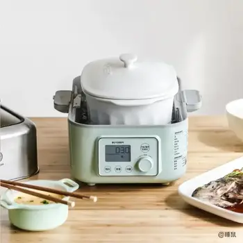 Velký keramický hrnec na dušení Buydeem, elektrický napařovač Buydeem G55 G56, keramický hrnec na dušení 2 l, keramický hrnec na pomalé dušení 8 nejlepší prodej parník buydeem - №1