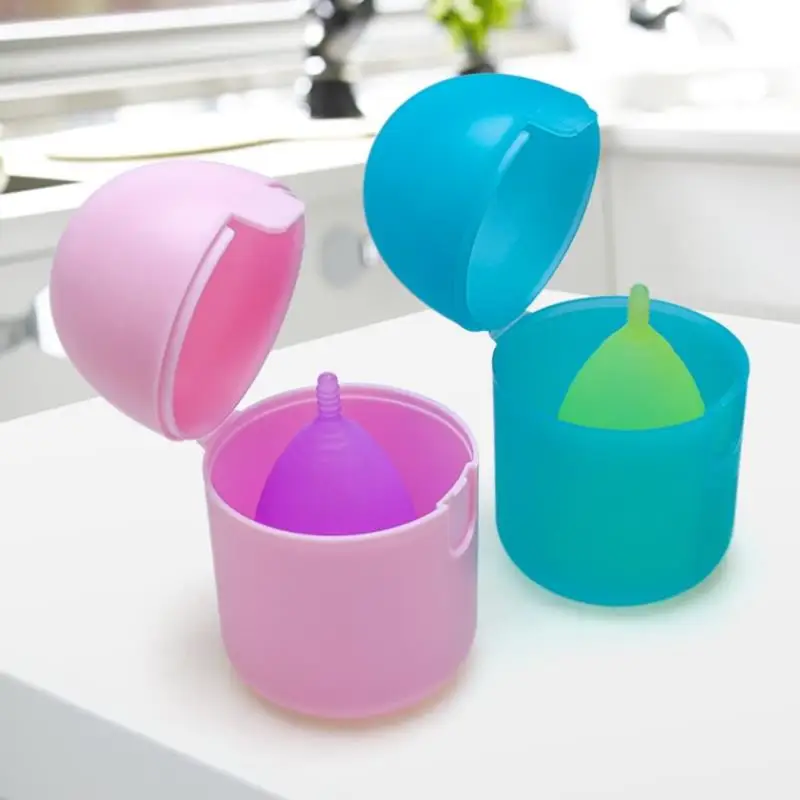 Portable Menstrual Cup Medical Silicone Leak-proof Lady Women Menstrual Period Cup With Storage Case Feminine Hygiene Product