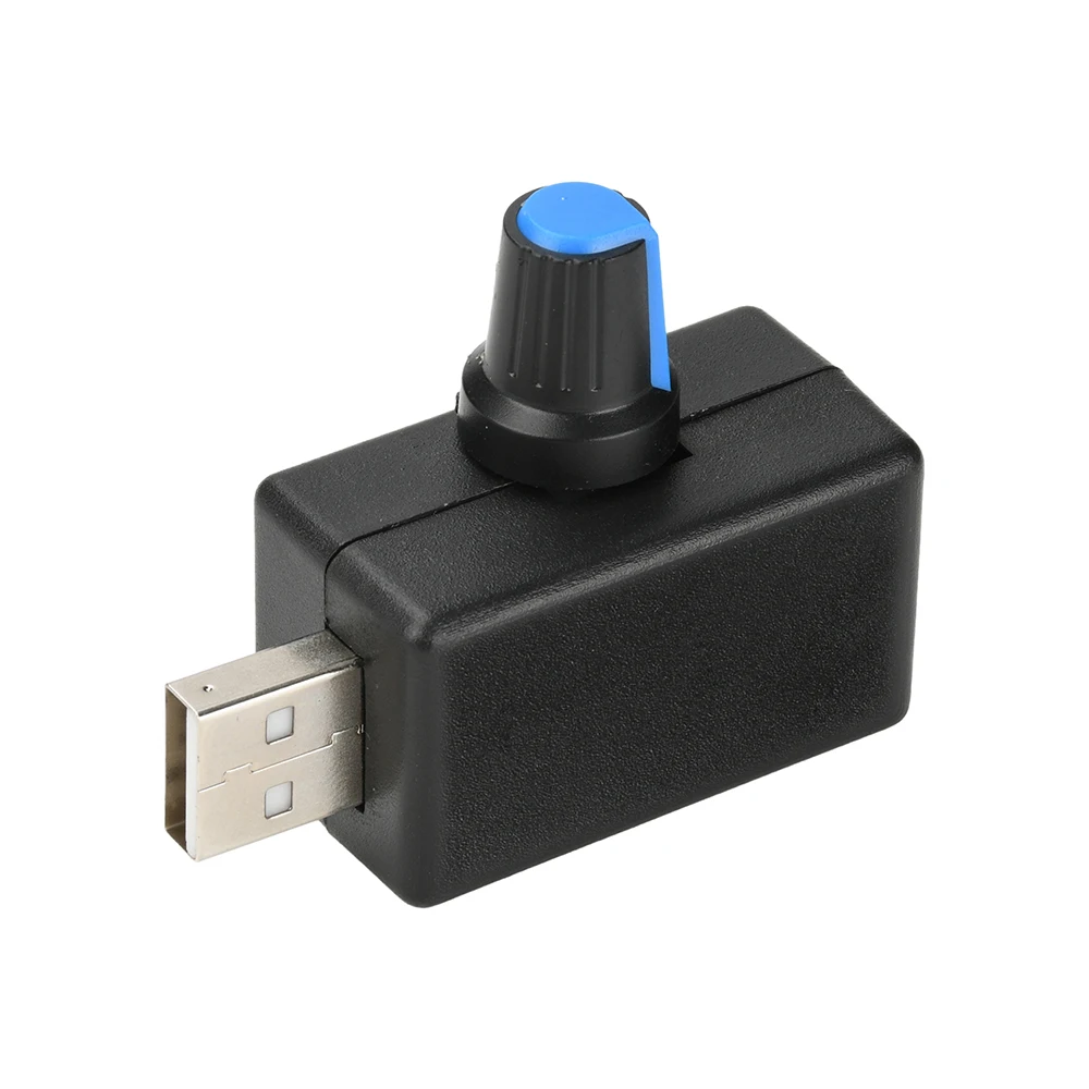 DC 4-12V 5W USB Fan Speed Controller Stepless Speed Controller Motor Speed Controller with Switch for PC Cooling Fan