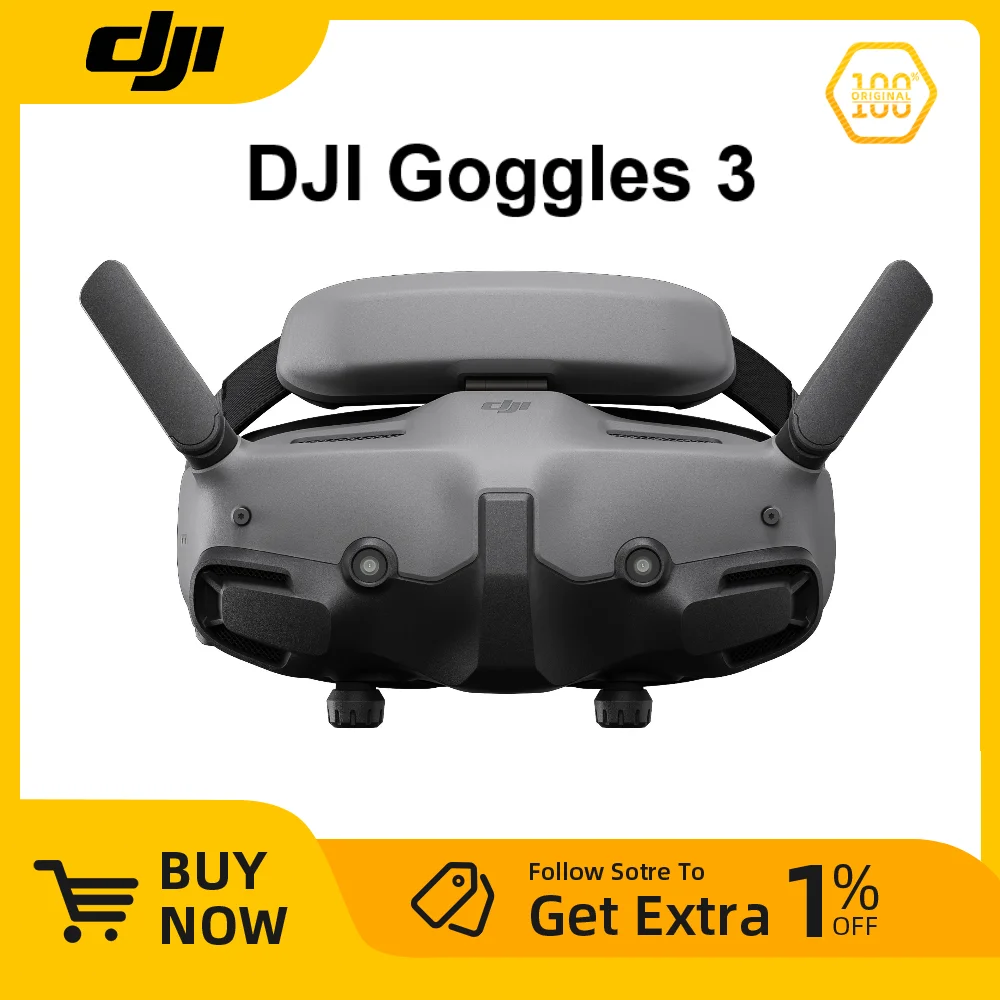 DJI Goggles 3 Lightweight Portable FPV Goggles, Integrated DesignCompatible for DJI Avata 2 Mini 4 Pro Air 3 Brand-new In Stock