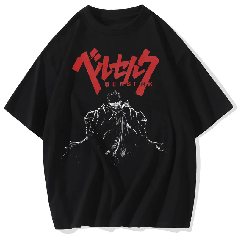 Hip Hop Anime Graphic T Shirt Men Streetwear T-Shirt Retro Vintage Washed Men Harajuku Cotton Casual Short Sleeve Tshirt Tops